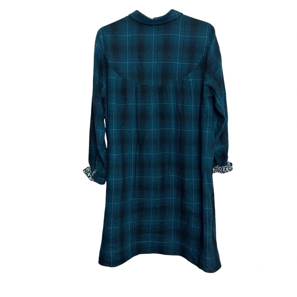 J.Jill Plaid Shirt Tunic Dress